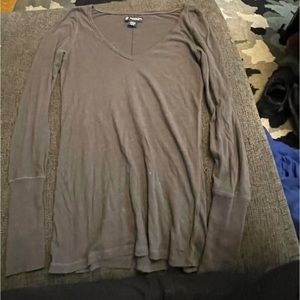 Gray long sleeve shirt from American eagle